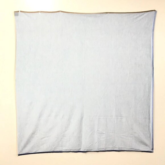 HERMES Epi Carre Geant 120 Large Shawl Stole/Shawl Scarf silk / Cashmere blue - Picture 9 of 15